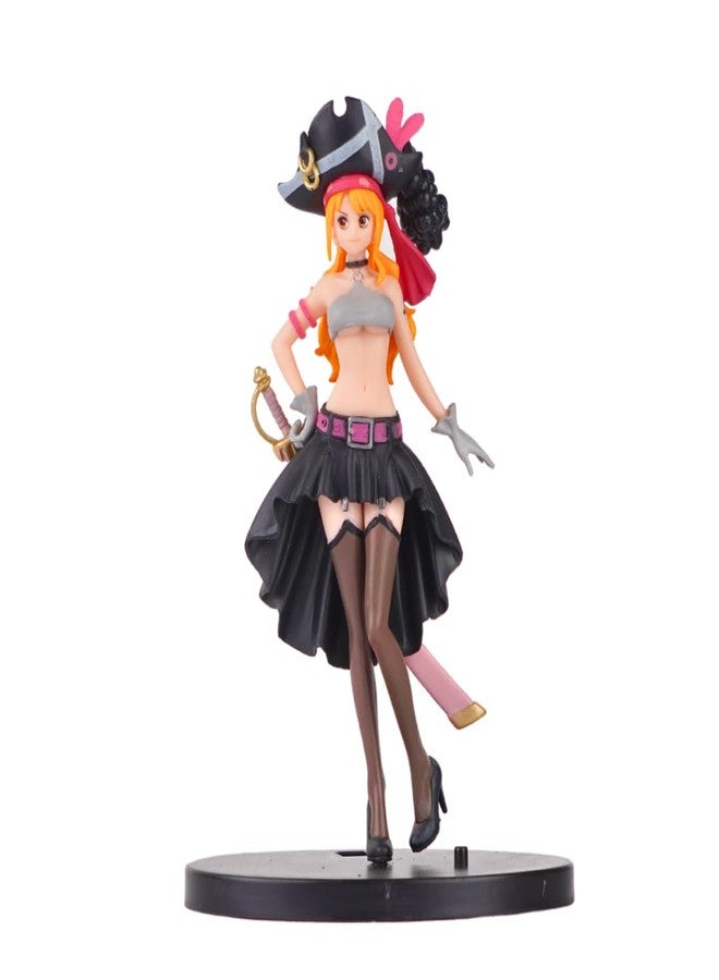 Offo One Piece Anime Grand Line Lady Nami Action Figure| Lightweight Attractive Durable for Home Decors, Office Desk and Study Table (OPAF142) - Image 1
